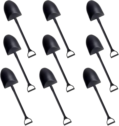 100 cucharas de plástico para helado, mini palas de postre, cucharas de yogur, cucharas con forma de pala para pastel en maceta, 100 unidades