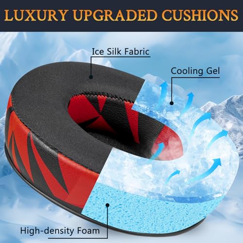 SOULWIT 90mm Cooling Gel Earpads Replacement for JBL Synchros E50 E50BT S500 S700 Wireless Headphones - Image 4