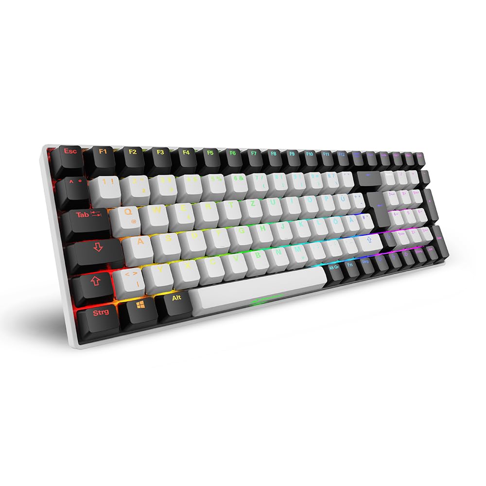Sharkoon SGK50 S2 Weiß, RGB, Gateron Braun