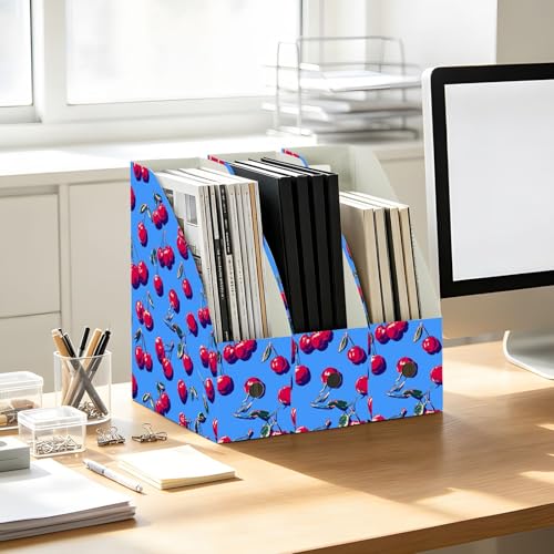 Classeurs pliables pour magazines pour ranger un bureau encombré avec 3 boîtes