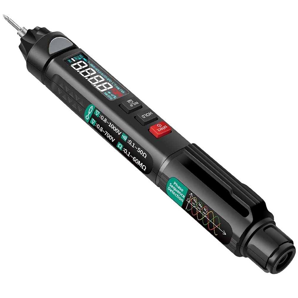 Penna Tester Elettrica senza Contatto 12-1000v con Display Colore