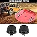 Rubber Hood Stop Support Bonnet Bumper Cushion for Jeep Wrangler JK 2007-2017 ，2 Pack