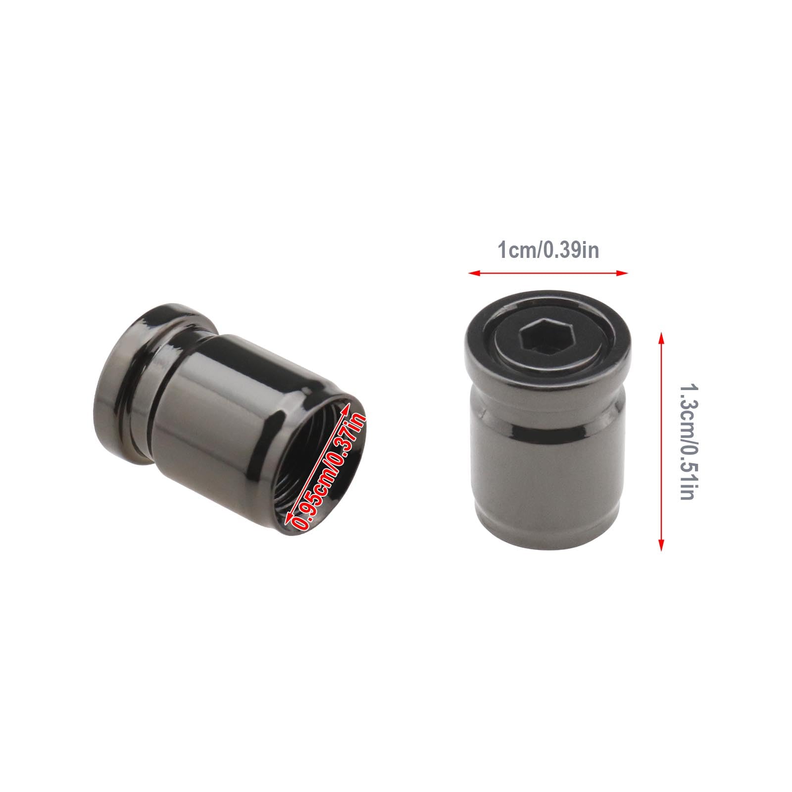 Lot De 30 Bouchons Valve Pneu - Acier Inoxydable - Noir/Rouge/Gris - Pour Voiture, Moto, Vélo