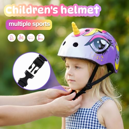 Image of Toddler Kids Bike Helmet, Adjustable and Multi-Sport, 3 Sizes for Ages 1-2-3-5-8-14 Years Child Infant Boys Girls