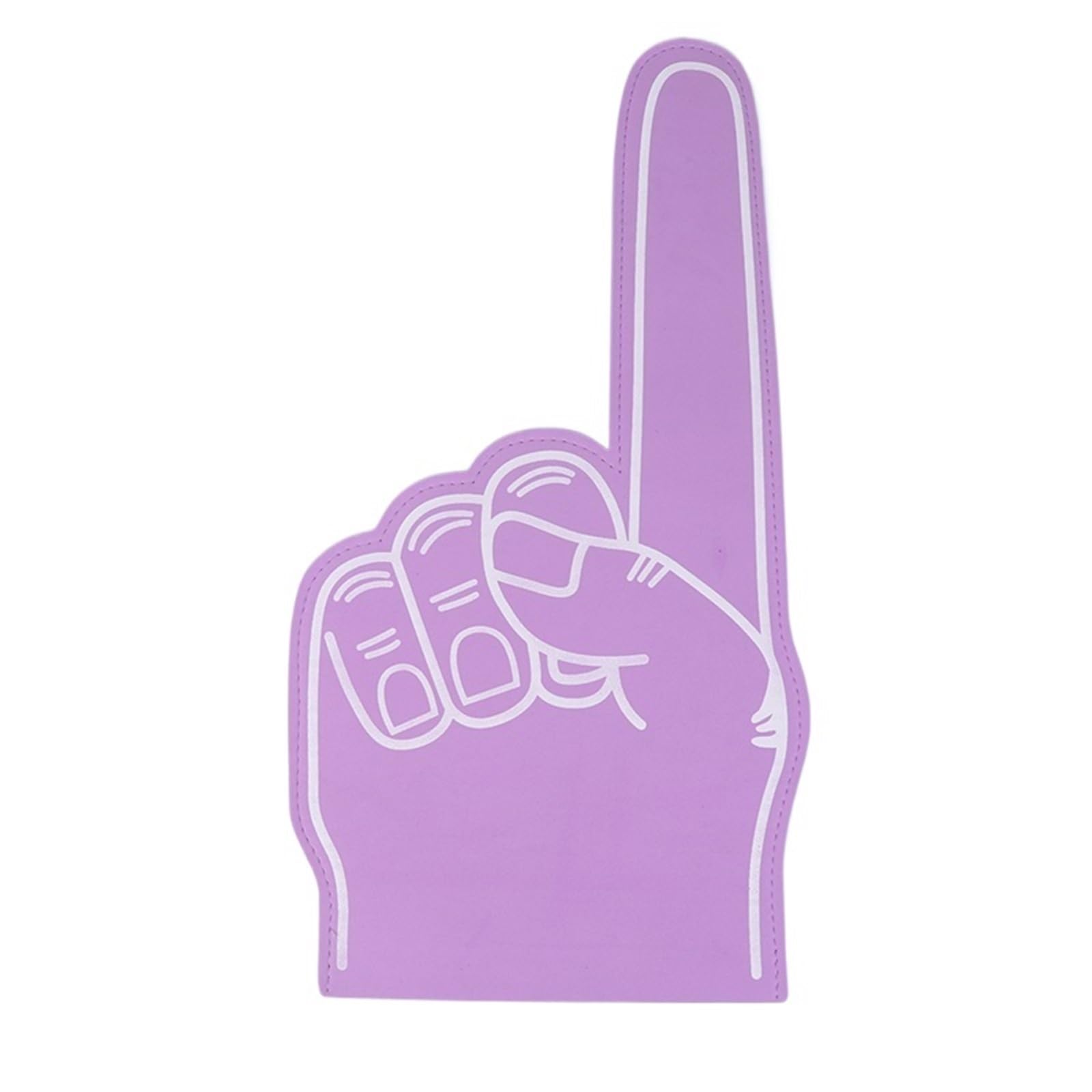 2pcs Finger Foams Sports Cheerleading Party Hand Props Noise Makers Giant Hands Favors Cheering Palm for Parties Celebration(Purple)