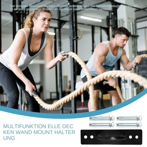 Battle rope mount con ganchos magnéticos estables para entrenamiento 3