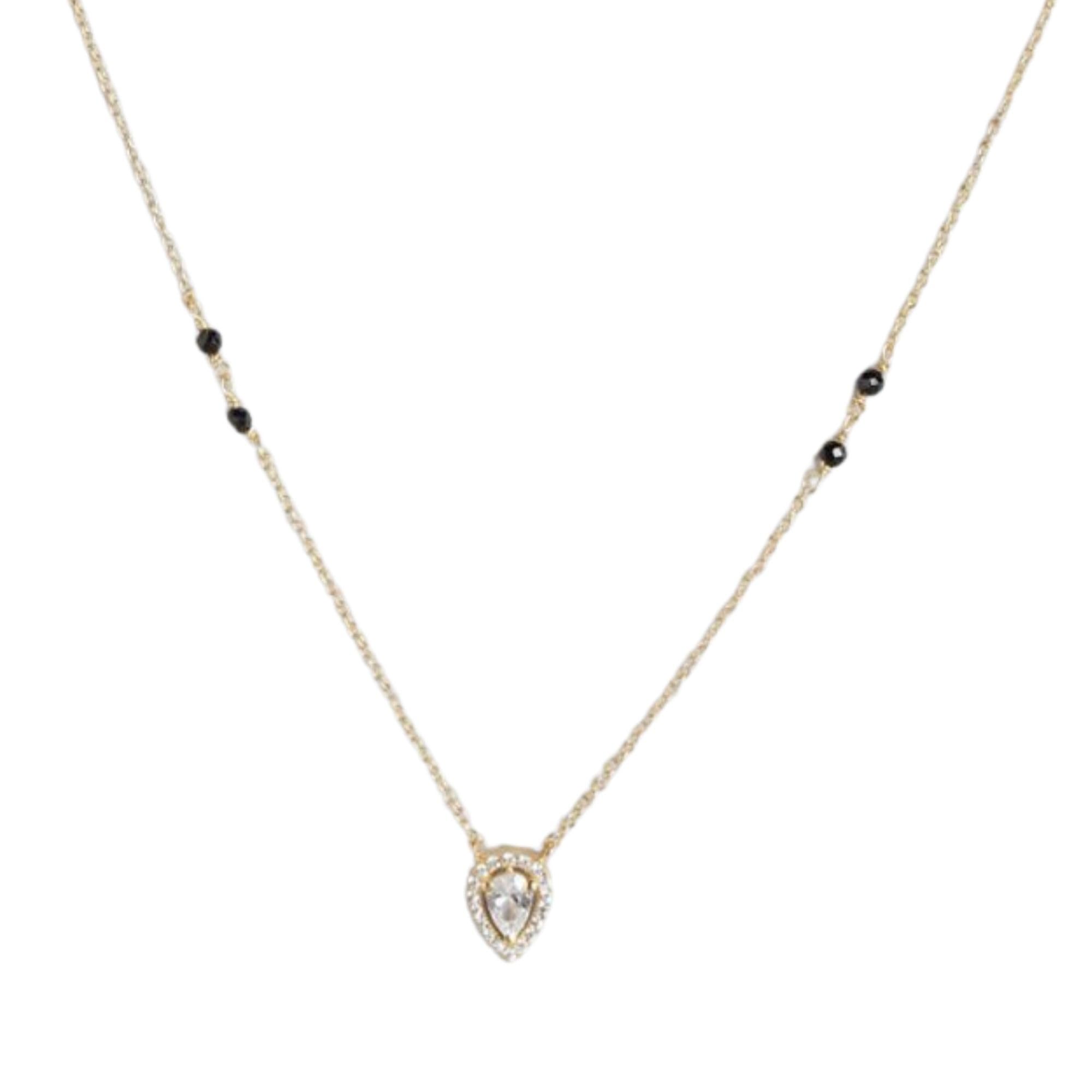 ZAVYA 925 Sterling Silver Solitaire Halo Beads Tear Drop Gold Plated Mangalsutra|Gift for Women|With Authenticity Certificate & 925 Stamp| special (B0CQXF37K9) Amazon Price History, Amazon Price Tracker