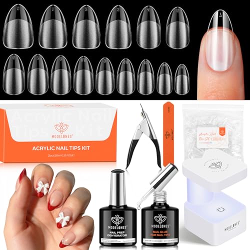 Image of modelones X Nail Gel Kit,9-in-One Glue Prep Dehydrator & Portable Led Lamp