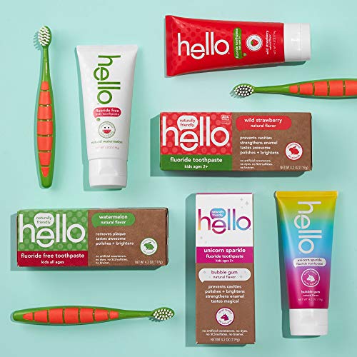 Hello 494267 Natural Watermelon Flavor Kids Fluoride Free Toothpaste thumb #12
