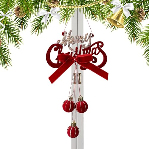 クリスマス ツリー 用 ベル オーナメント | フロッキング季節の装飾 - 吊り下げ可能クリスマスデコレーション | ホームデコレーター向け 玄関 オフィス リビングルーム ベッドルーム ガーデン バックヤード ウォール マントル リース 階段