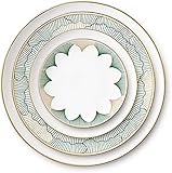 JINCA Vajilla Cerámica Golden Placa Vajilla Set Vajilla Navidad Set Postre Cerámica Placa Vajilla Color: 4 PIEZAS colocar