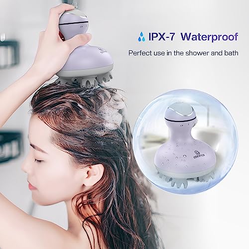 Image of COMFIER Electric Scalp Massager with Mutlti-Modes Vibration, Portable Handheld Head Scratcher for Hair Growth,Waterproof Head Massager for Full Body,Dog Cat Massager for Deep Clean and Stress Relax