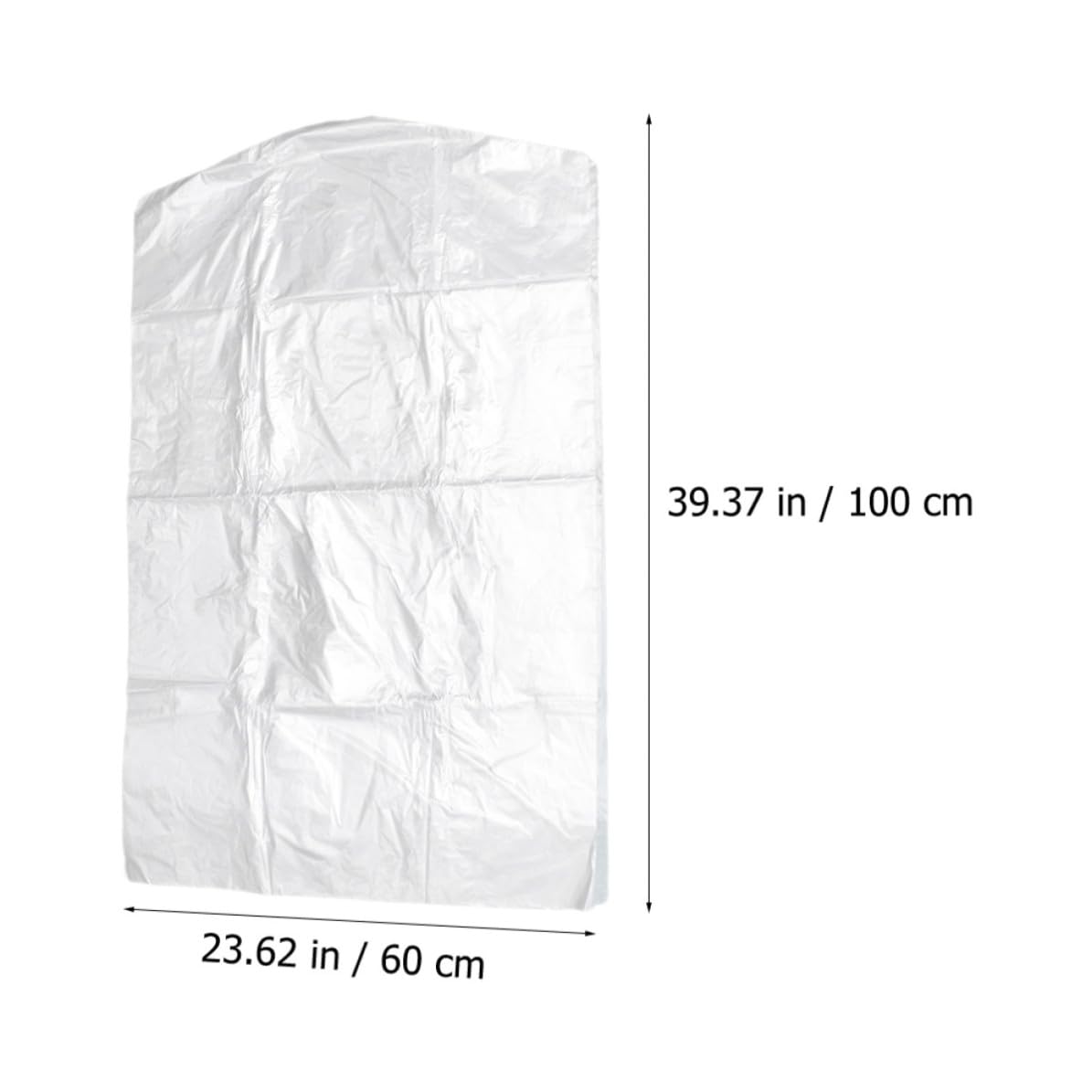 Lurrose 100 Stück Kleidersäcke aus Robustem Pp Material 60x100cm Verschleißfest und Schützend als Schutz für Kleidung in Trockenreinigung und Aufbewahrung