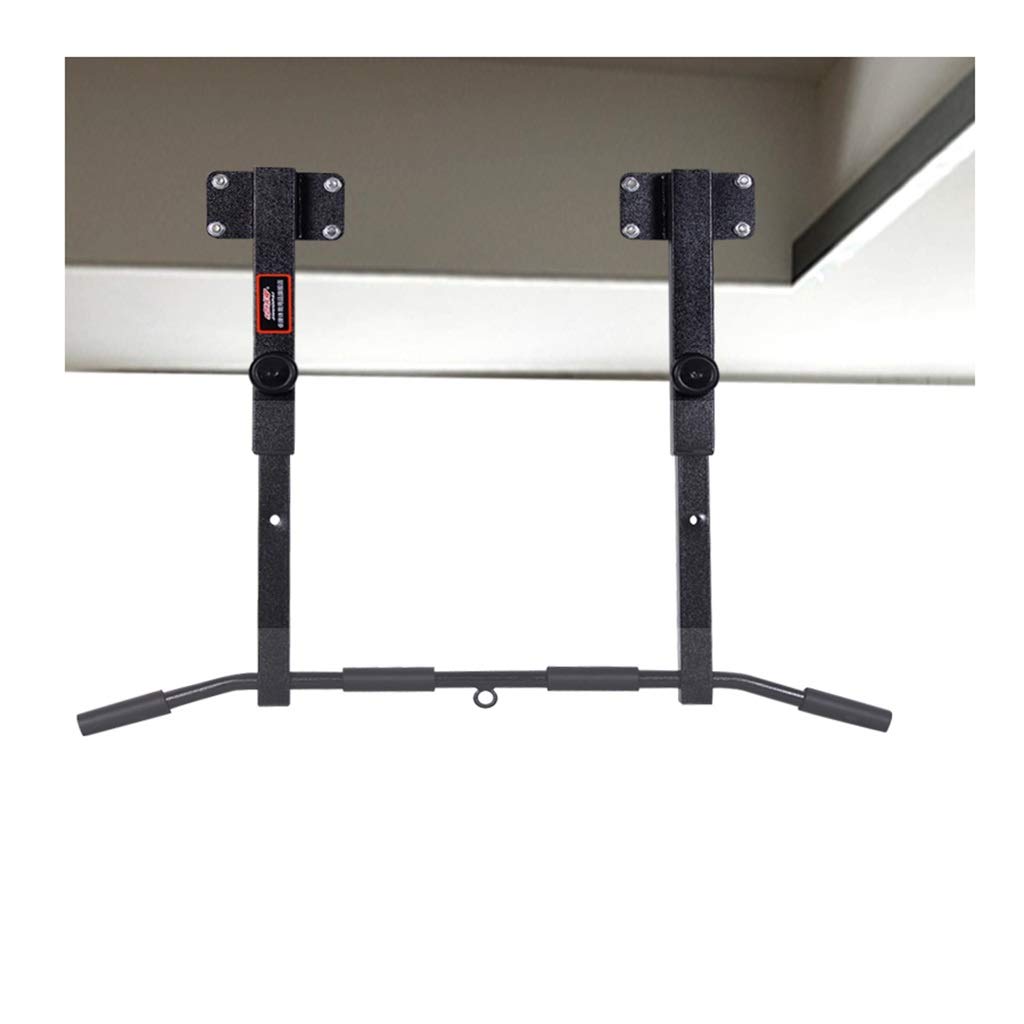 Barra de dominadas, 3 niveles de ajuste de altura, mango de esponja antideslizante, apto para uso en interiores y exteriores con doble poste para equipo deportivo (color: B)