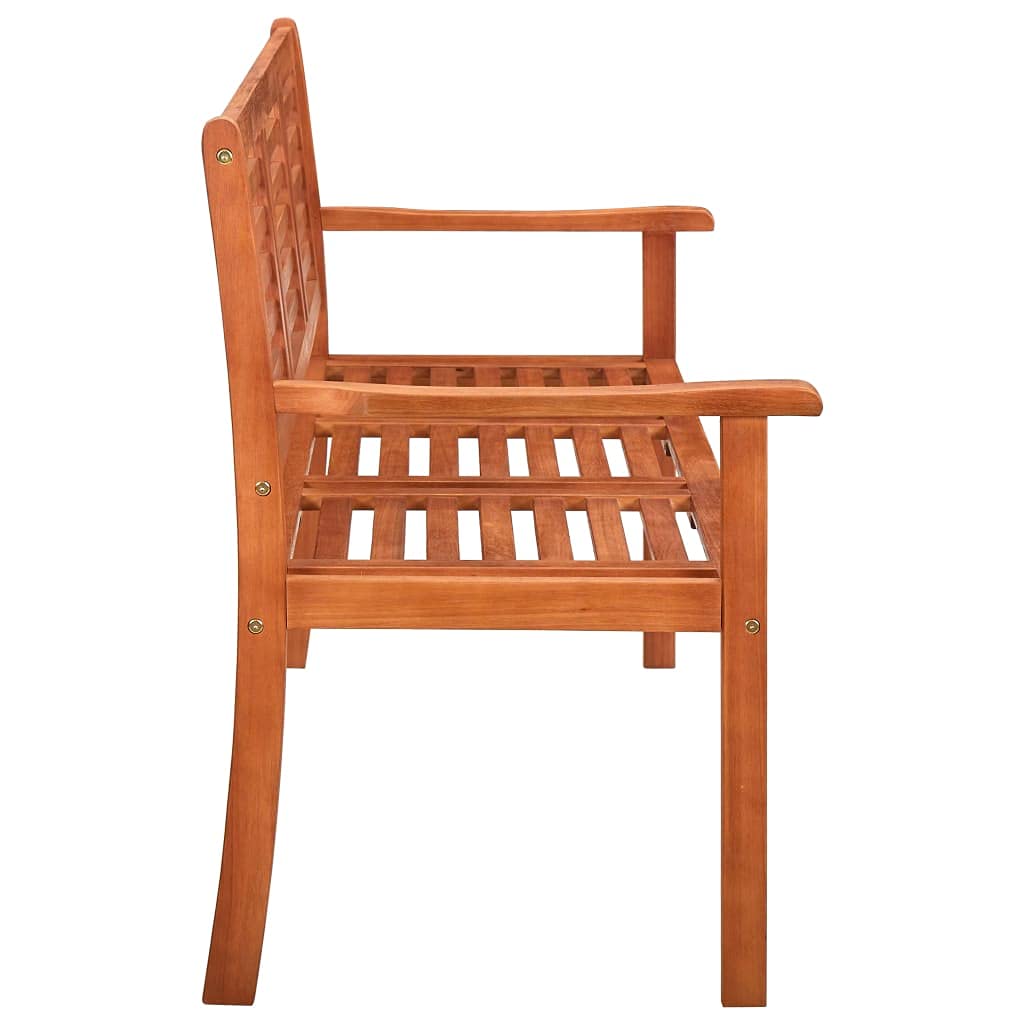 Fengshui Ławka ogrodowa 3-osobowa 150 cm lite drewno eukaliptus