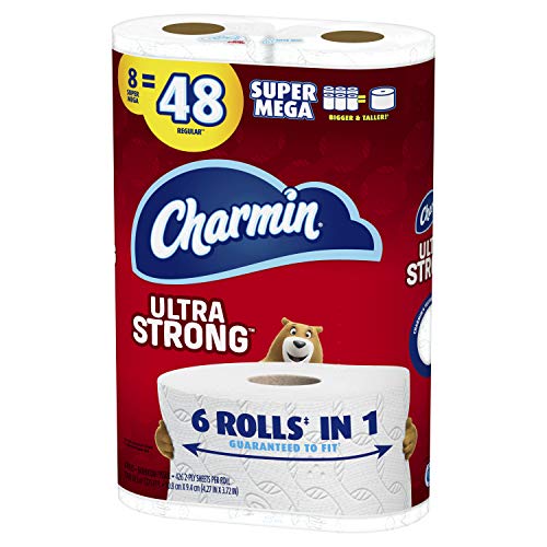 Image of Charmin Ultra Strong Toilet Paper, Super Mega Roll, 8 Count of 426 2-Ply Sheets Per Roll