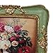 WINPLUS+ Vintage Picture frames 3x3,Luxury Antique Photo Frames With Golden Embossed Flower Furnishing, Retro Style Decor, Wall and Tabletop Display, Art Gallery (3 * 3-Green)