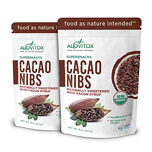 Alovitox Cacao Nibs Naturally Sweetened With Yacon Syrup cover
