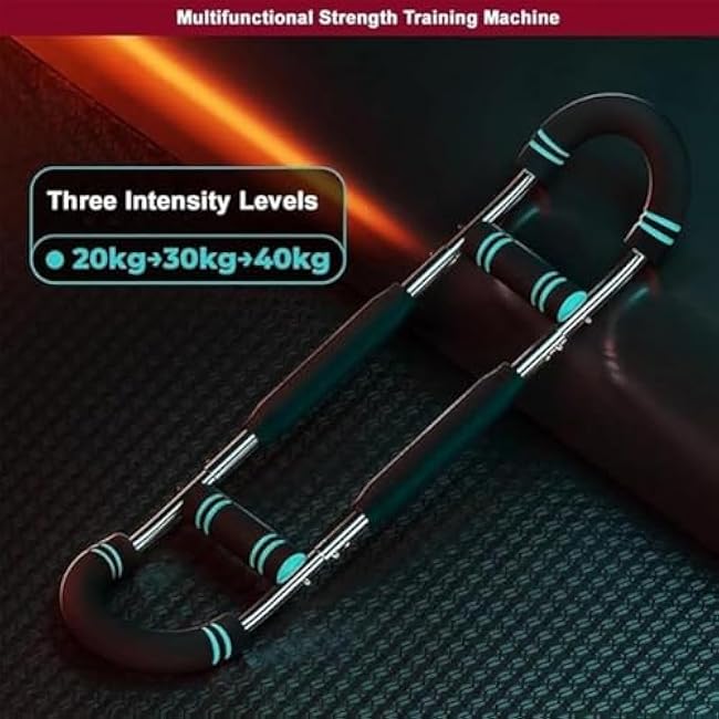 Twister Arm Trainer, Shaker Twister Arm Trainer, Portable Power Twist Arm Trainer, 40-100lb Chest Workout Equipment for Men, Forearm Strengthener, Portable Power Twister Bar for Home