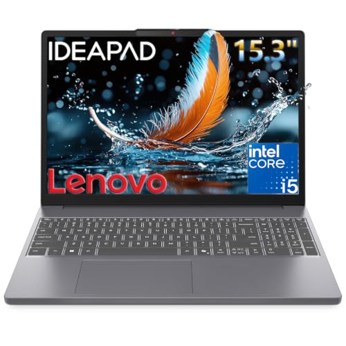Image of Lenovo IdeaPad Slim 3 Laptop for Students & Business Office Work, 15.3 inch WUXGA Display, Intel i5-13420H 8-Core, Customized 16GB DDR5 RAM, 512GB PCIe SSD, WiFi 6, Bluetooth 5.2, Windows 11, Luna Grey
