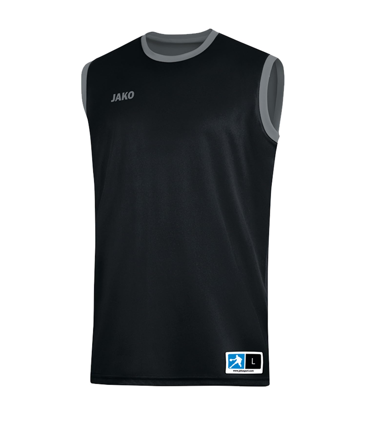 JAKO Men's Change 2.0 Reversible Jersey Black/Stone Grey, 3XL