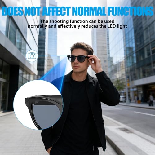 12Pcs LED Light Blocker Sticker Cover for Ray-Ban Meta Wayfarer Skyler HSTN | for Oakley Headliner Lens Protector Self-Adhesive Light Blocking Stickers Light Cover for RayBan Meta Smart Glasses - Image 4