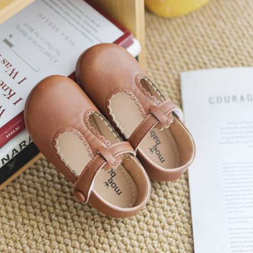 Toddler Girls Mary Jane Dress Shoes Little Kids Ballet Flats Bowkont Flower Wedding Party School Princess Shoes3