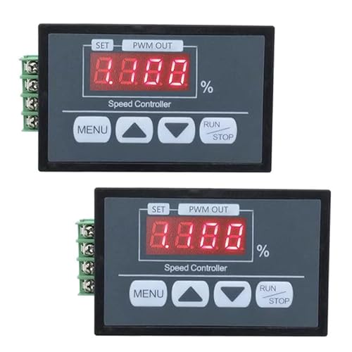 2PCS DC6-60V DC PWM Motor Speed Regulator Power Controller with LED Digital Display