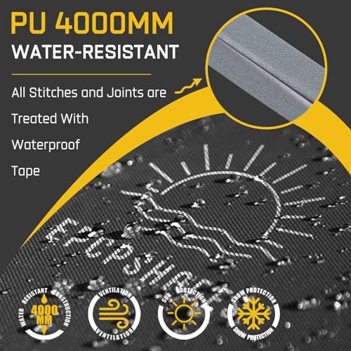 EPCPSHADES Fahrradabstellzelt mit Stahlgestell, wasserabweisend, UV-beständig, für Außenbereich/Garten, PE-Bedeckung mit Reißverschluss, ideal für Fahrräder und Motorräder, Hütte