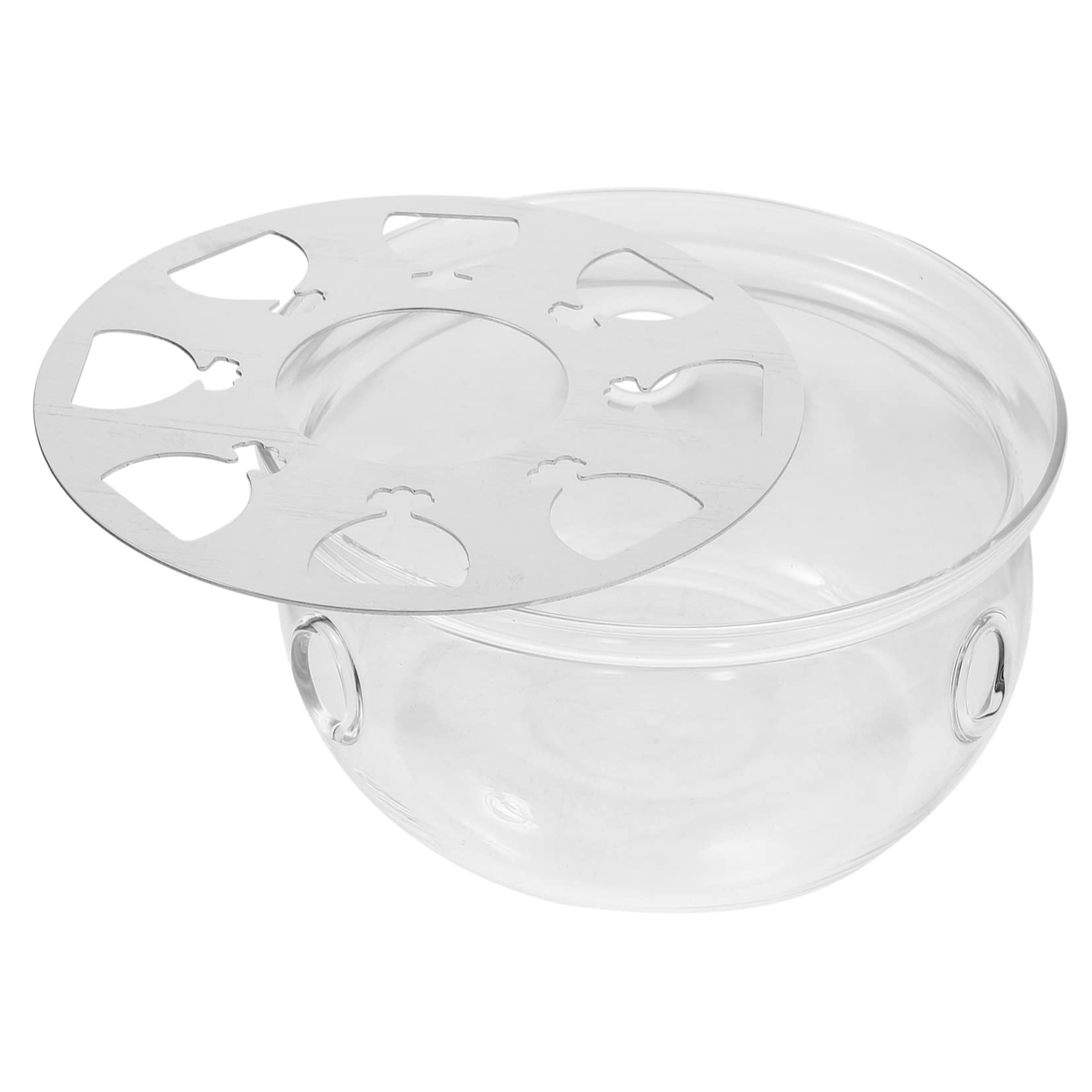 GLEAVI Glass Teapot Warmer with Vintage Design Heat Preservation Base for Teapots Elegant Tea Accessory for Home Material for Tea Lovers
