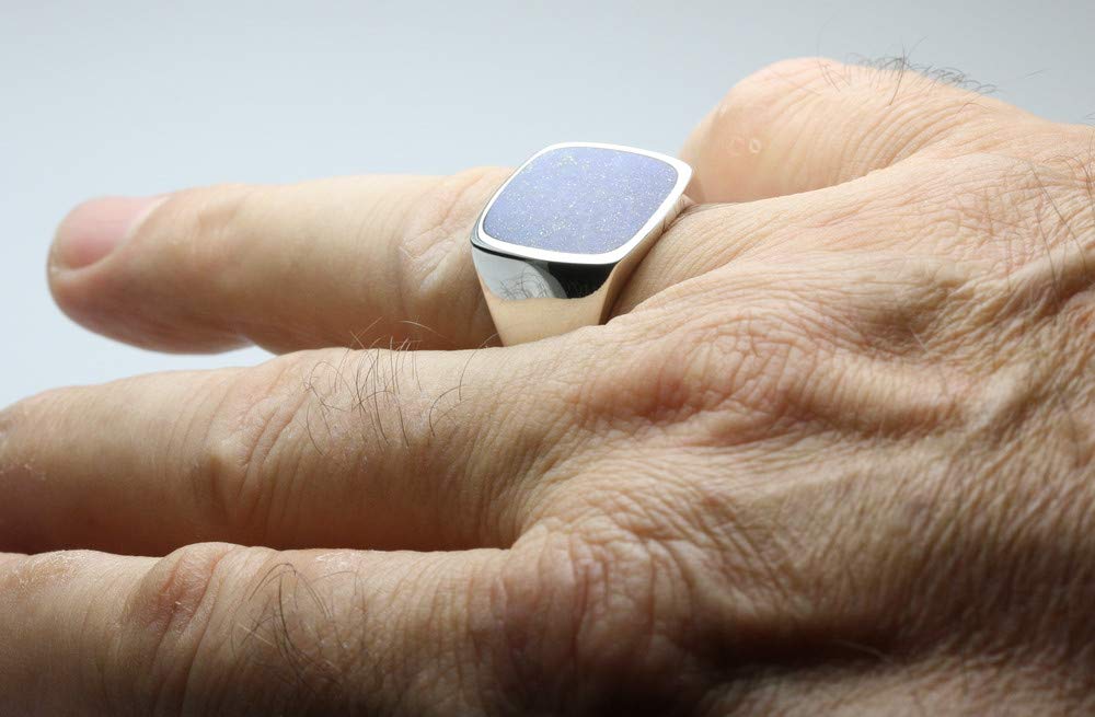 Bildschöner Siegelring aus Silber 925 mit Lapislazuli