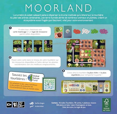 Gigamic - Moorland - A Resource Management Game - from 2 to 4 Players - From 10 Years, Multicolored - Image 2