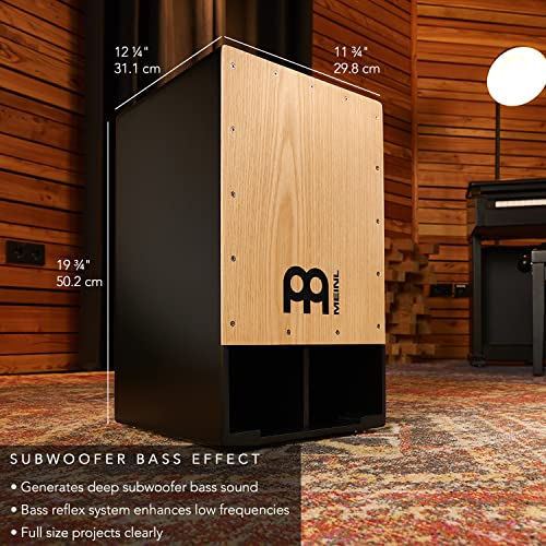 Meinl Percussion Subwoofer Cajon/Trommel inkl. Snareteppich mit extrem tiefen Bass - Trommelkiste (Drumbox) für Kinder/Erwachsene - Kein Cajon Bausatz - American White Ash Frontplatte (SUBCAJ1AWA) - Image 3