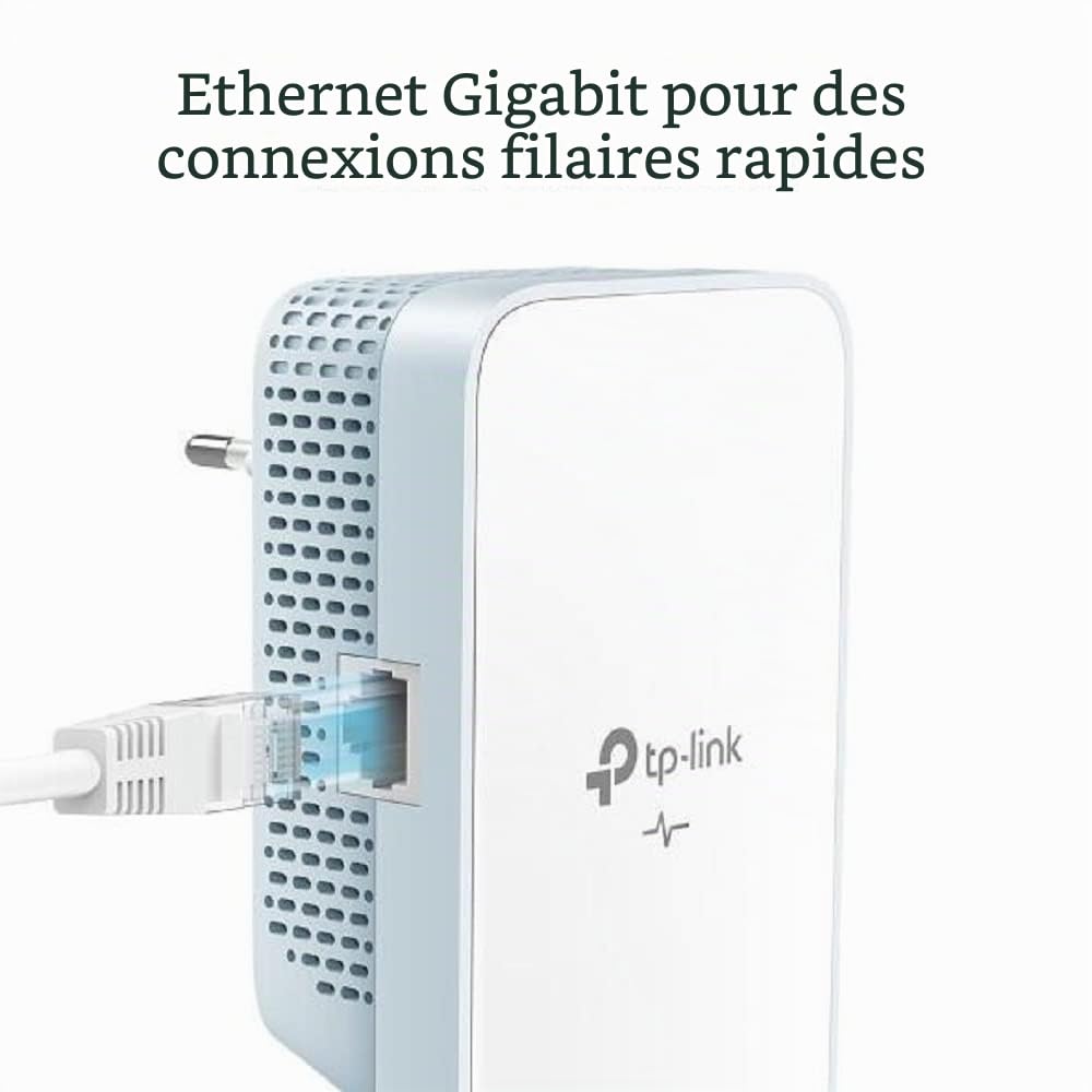 TP-Link Ac750 Av1000 Kit Adattatore Powerline Wlan Gigabit, 1000 Mbit/s, Ieee 1901, Ieee 802.3, Ieee 802.3ab, Ieee 802.3u, Tipo E/f, Gigabit Ethernet