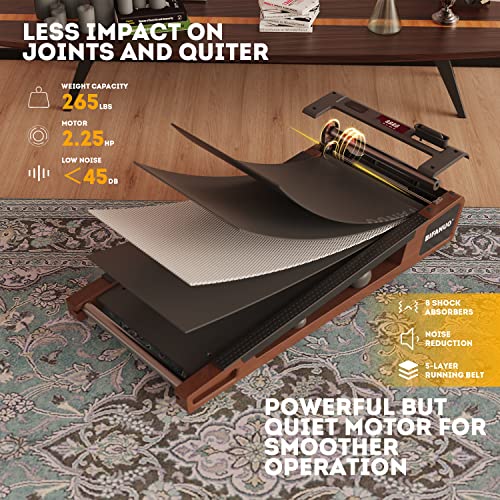 Image of Bifanuo Walking Pad Under Desk Treadmill Small Compact Walking Treadmill with Incline 5 Fit Standing Desk