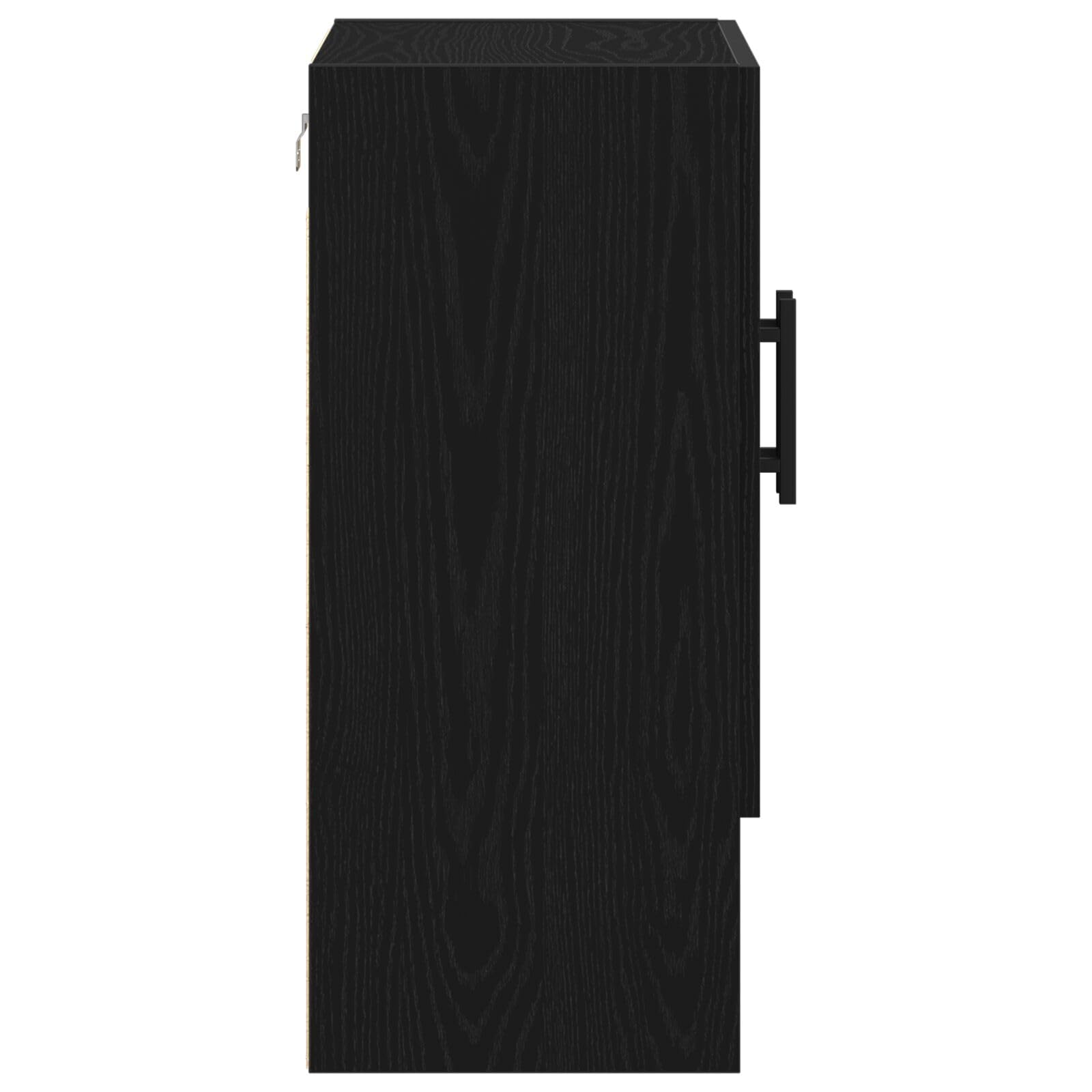 vidaXL Mobile a Muro Rovere Nero 60 x 31 x 70 cm Legno Multistrato Scaffale Rettangolare