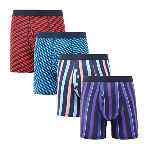 WAZATE Men's Boxer Briefs Tagless Comfort Breathable Youth Novelty Fun