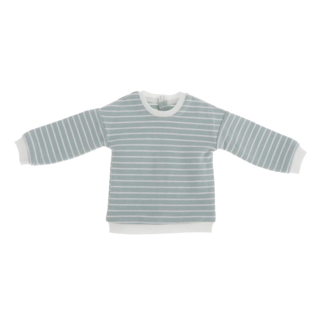 SM SunniMix Schöne Puppenkleidung gestreifte Pullover Oberteil für 1/3 Bjd Puppen Zubehör - Grün