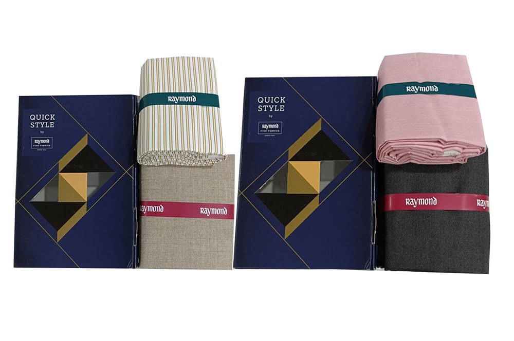 Makers Men's Unstitched Shirt & Trouser Fabric Combo Pack (Set of 2) | Premium Formal Shirt & Pant Fabric Material for Custom Tailoring | Occasion & Office Wear-image-27