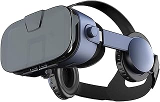 HHWKSJ Vr Fone de ouvido 3D óculos de realidade virtual HD vr Olhos de óculos protegidos e confortável pupila e distância do objeto Lightweight (preto)