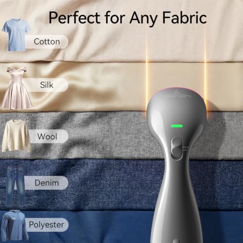 Image of HiLIFE Steamer for Clothes, Portable Handheld Design, 240ml Big Capacity, 700W, Strong Penetrating Steam, Removes Wrinkle, for Home, Office and Travel(ONLY FOR 120V) (Rose Pink)