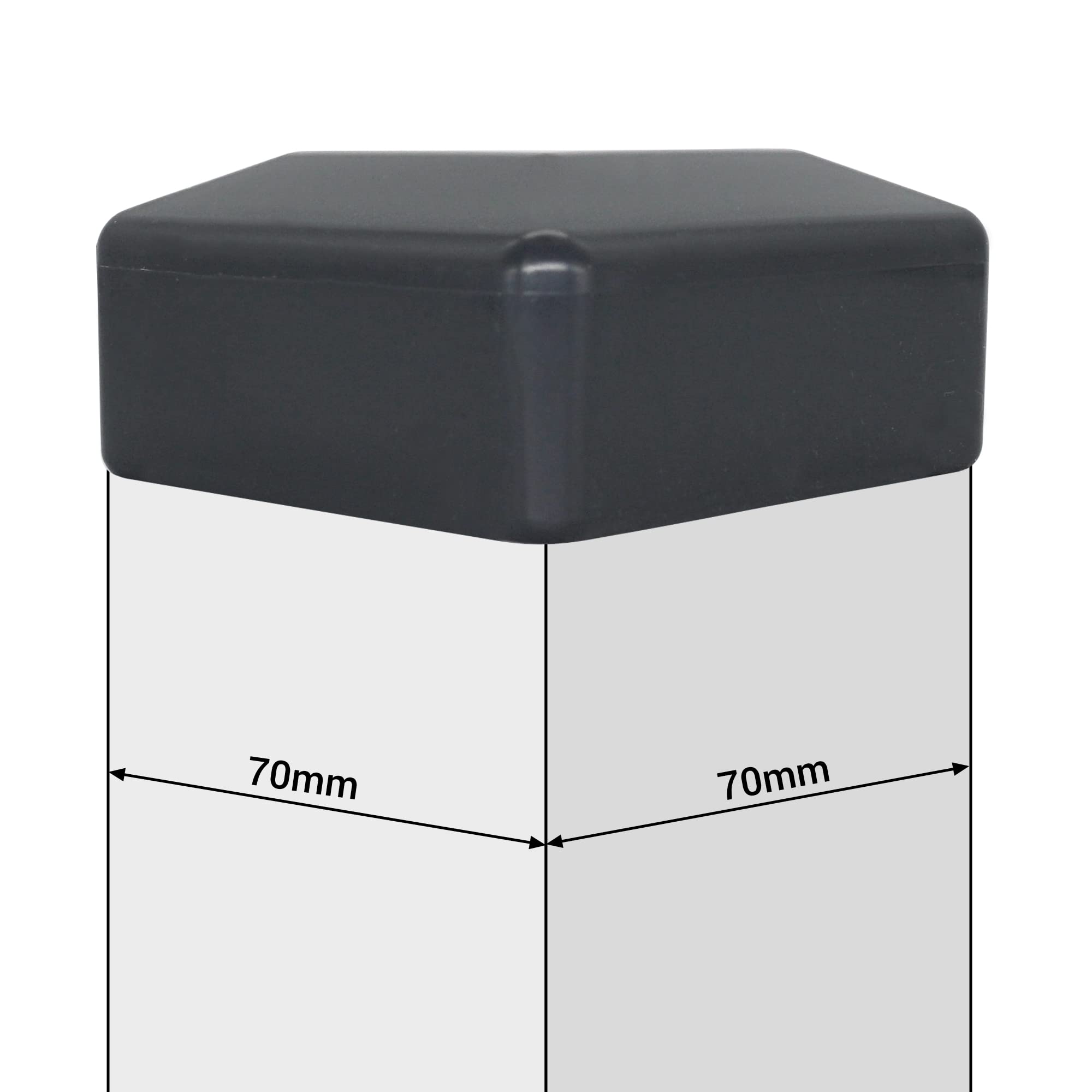 Tappo Per Pali Con Sfera 70x70mm - Copertura Zincata Per Recinzioni E Protezione Intemperie - Foto 7