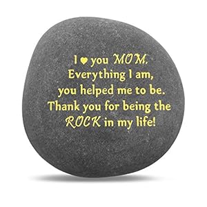 Uniquegiftformomthankyouforbeingmyrockvalentinesmothersdaychristmasbirthdaygiftsformotherfromdaughtersonnoveltykeepsakepaperweightstoneengravedrockwithsentimentwords Urban Country Home Decor Unique gift for mom thank you for being my rock valentines mothers day christmas birthday gifts for mother from daughter son novelty keepsake paperweight stone engraved rock with sentiment words urban country home decor