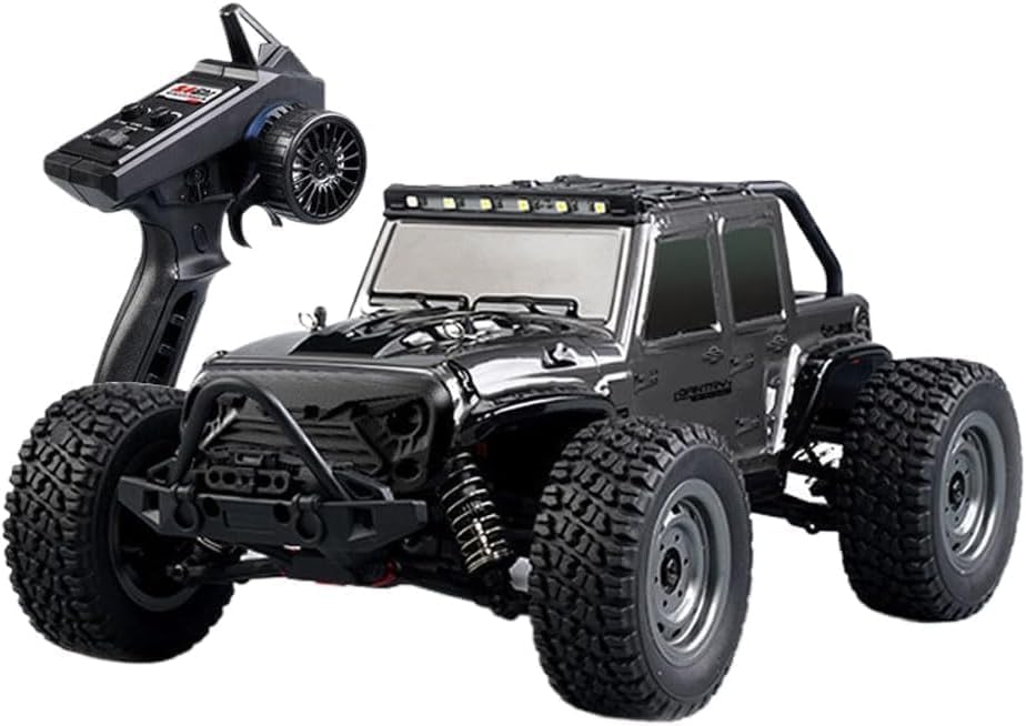 Image of 1:16 Scale All Terrain Remote Control Car, 4X4 High Speed 40 Km /h RC Truck 1 Rechargeable Batteries Waterproof Monster RC Crawlers with LED Light for Kids Boys (Remote Control Off-Road Truck)