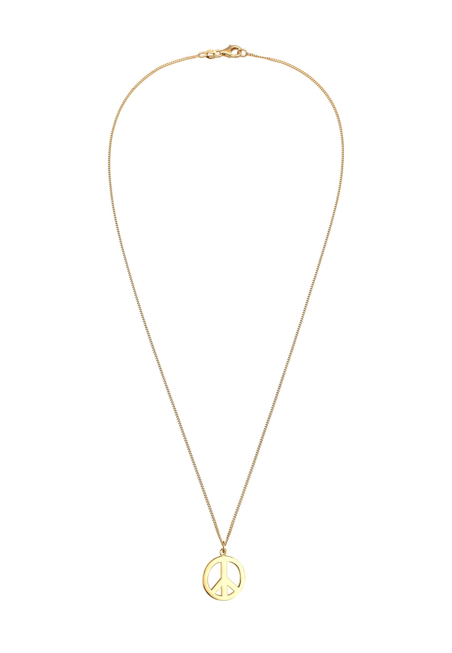 Elli Collana Donne Segno di Pace Boho in Argento Sterlino 925