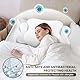 JINXIA Memory Foam Kissen, Nackenstützkissen, Orthopädisches Kissen, Ergonomisches Seitenschläferkissen für Seiten, Rücken und Bauchschläfer, Weiß und Grau