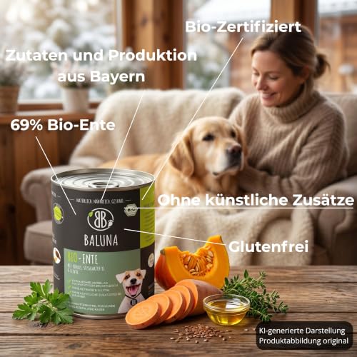 Baluna Bio-Hundefutter 800 g – in 5 leckeren Sorten