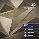Art3dwallpanels PVC 3D Wandpaneel Diamant für Innenwand Dekor, Wanddekor PVC Panel, 3D Strukturierte Wandpaneele, 12 Stück Fliesen Antik Gold