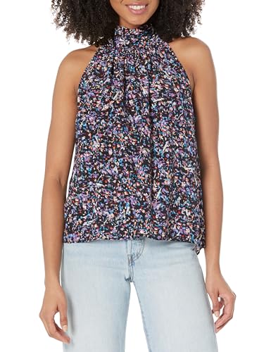 Image of Women's Penelope Halter Top in Caviar Multi