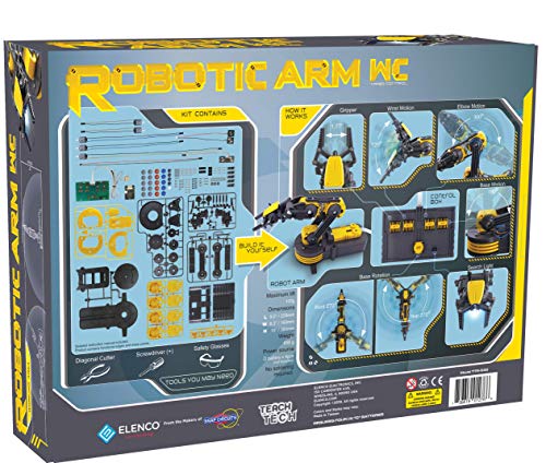 Elenco Teach Tech “Robotic Arm Wire Controlled”, Robotic Arm Kit, STEM Building Toys for Kids 12+ - Image 4